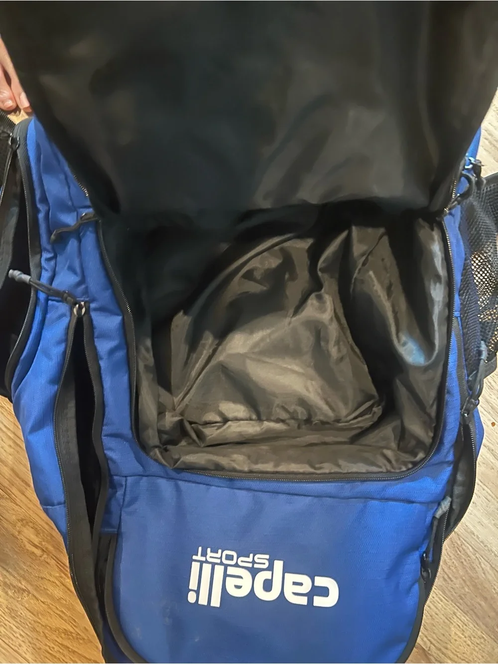 Capelli of New York Blue and Black Backpack with FC Westlake Patch